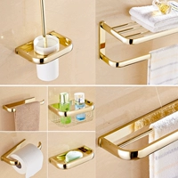 Золотое медное банное полотенце, антикварная подвеска, комплект, легкий роскошный стиль