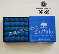 Оригинальный импортный супер -синий бриллиант кожаная вода из кожа Buffalo Pitt Snooker мягкий черный восемь небольших заголовков заголовка