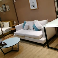 Văn phòng nói chuyện ghế sofa căn hộ khách sạn nội thất tùy chỉnh nhà máy bán buôn trực tiếp hiện đại tối giản sofa vải - Đồ gỗ ngoài trời bàn cà phê ngoài trời