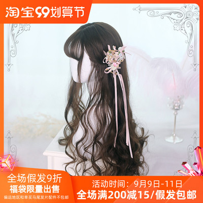 taobao agent Curly bangs, wig, Lolita style, 65cm