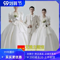 Белое свадебное платье, летний бюстгальтер-топ подходит для фотосессий для влюбленных, в корейском стиле