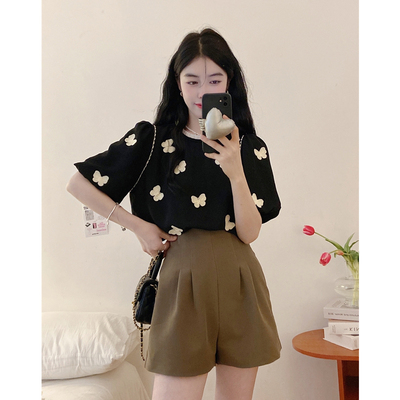 taobao agent Summer top, sexy short sleeve T-shirt, plus size, Chanel style, fitted