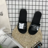 Мультяшные мягкие женские тапочки для ванной комнаты, подходят для дома и улицы, антибактериальная пропитка
