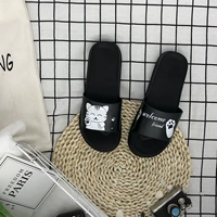 Мультяшные мягкие женские тапочки для ванной комнаты, подходят для дома и улицы, антибактериальная пропитка