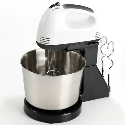 Máy đánh trứng để bàn bằng điện gia dụng với thùng thép không gỉ trộn máy đánh trứng đánh bông kem làm bánh và máy làm mì - Máy trộn điện
