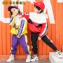 Mùa thu trẻ em đường phố phù hợp với chàng trai và cô gái hip hop hiphop Trang phục khiêu vũ jazz trẻ em lỏng lẻo thể thao áo len bé trai