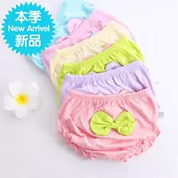 Cô gái quần short bé bên trong quần trẻ em trẻ em tam giác bánh mì quần trẻ em đồ lót phụ nữ không clip pp thoáng khí mới - Quần áo lót thời trang cho bé gái