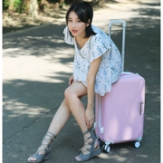 Phiên bản tiếng Hàn của bánh xe phổ thông nhỏ cỡ 20 inch lên máy bay nữ dễ thương hành lý du lịch trường hợp xe đẩy nam