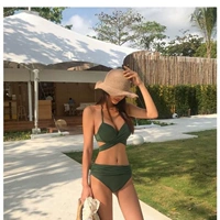 Bikini thép ba điểm gợi cảm tập hợp cup nude cá tính quai mảnh áo tắm nữ - Bikinis đồ tắm biển nữ cao cấp