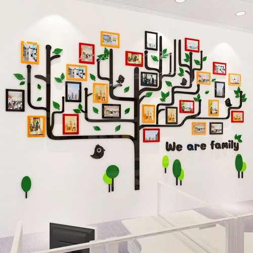 Креативная фотография, акриловое трехмерное украшение на стену, настенная наклейка для офиса, в 3d формате