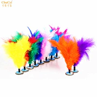 Feather Duster Match Nút Ryukyu Cuộc thi Ryukyu Kháng Kicking Màu Rugby Hoa có thể tháo rời 20 - Các môn thể thao cầu lông / Diabolo / dân gian đá cầu lông gà