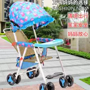 Xe đẩy trẻ em mùa hè xe đẩy nhẹ. Mây tre thoáng khí trẻ em xe đẩy trẻ em mây ghế trẻ em - Xe đẩy / Đi bộ