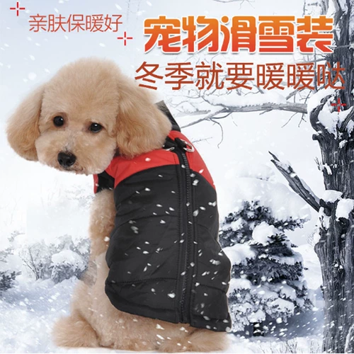 Тедди утолщенный зимний питомец с пиджаком с собачьем хлопчатобу