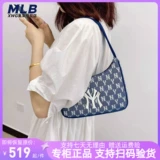 MLB, универсальная сумка на одно плечо, ретро сумка подмышку, с вышивкой