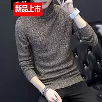 Jie Wei áo len nam nửa cổ cao mùa thu và mùa đông mới cộng với áo len dày của Hàn Quốc áo len nam cổ tròn - Áo len thể thao / dòng may mẫu áo len đẹp