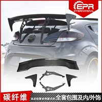 Nhập khẩu Hyundai Phase One Veloster Tail Bổ sung Phát triển độc quyền Carbon Fiber GT Big Tail RSW Top Wing - Sopida trên duoi ca xe oto