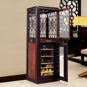 Máy làm lạnh rượu vang Mashika muskka Hộ gia đình gỗ rắn 1,8 m Máy điều nhiệt rượu Trung Quốc Tủ lạnh rượu vang Tủ lạnh - Tủ rượu vang