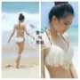 Sản phẩm mới bikini bikini lá sen tập hợp ren, chúng tôi yêu nhau, ngôi sao Xu Wei với cùng một cô gái áo tắm Nhật Bản - Bikinis đồ bơi nữ dài tay