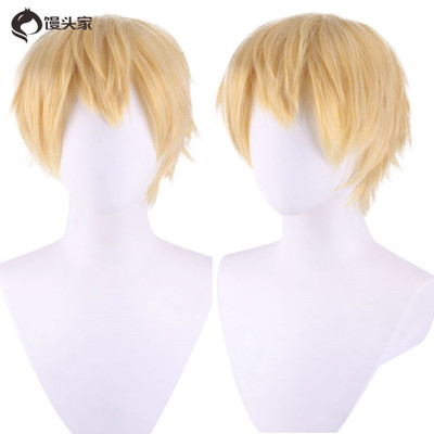 taobao agent Wig, golden chainsaw, cosplay