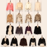 Vintage vintage mùa thu và mùa đông lông thỏ thật cỏ lông thiên nga mềm mại ấm áp Han Fan áo khoác giản dị 179-3