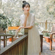 Váy ngắn tay 2019 mùa hè phiên bản Hàn Quốc mới của cửa hàng trực tuyến đầm đẹp ngọt ngào ren 6574 - váy đầm