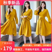 Xu hướng thời trang nữ bốn mùa màu xanh lá cây Phụ nữ khí chất Hàng Châu mới Hàng Châu - Cộng với kích thước quần áo
