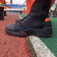 Спасательные и спасательные ботинки спортивные обувь Пожарные Специально поднимаются веревку на стальные беговые сапоги