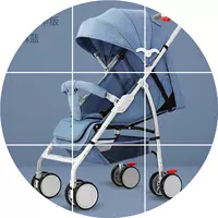 Xe đẩy em bé Thumbelina siêu nhẹ di động có thể ngồi ngả em bé gấp ô giảm xóc trẻ em xe đẩy - Xe đẩy / Đi bộ xe day gap gon cho be