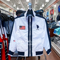 Нью -йоркская бега детская одежда U.S Polo Assn New Boys Dama Malaysia Label Color Leisure Leasure Jacket