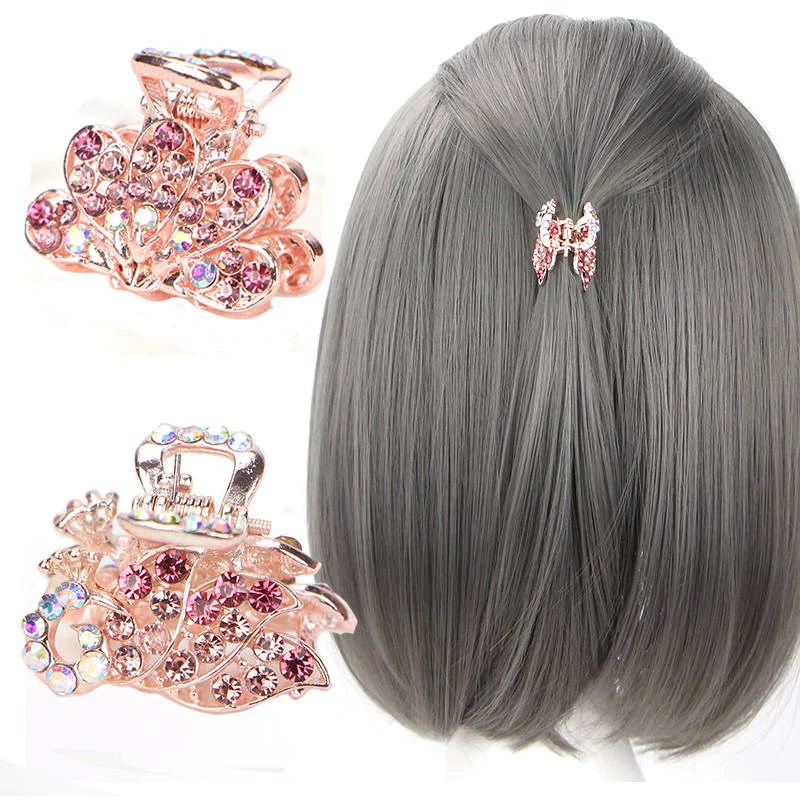 Hàn Quốc trang sức rhinestone nhỏ kẹp tóc Hàn Quốc kim cương bangs kèn kẹp kẹp phụ nữ đầu clip Hàn Quốc kẹp tóc - Phụ kiện tóc