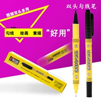 Двусторонняя цифровая ручка, черный карандаш для губ на водной основе, фартук для рисования
