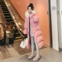 Quần áo cotton nữ mùa đông 2018 mới dài của áo khoác gió gió áo khoác cotton đã mỏng Dongdaemun qua đầu gối xuống áo - Bông áo phao nữ