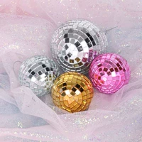 Disco Mirror Ball, отражающий мяч в форме партийных десертных десертных декоративных выпечков, декоративная свадебная вилка -ин -in
