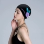Mũ bơi nữ silicone không thấm nước dễ thương tai chống nắng người lớn thiết bị bơi thời trang phụ nữ tóc dài mà không cần bảo vệ đầu - Mũ bơi nón bơi arena