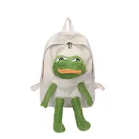 Школьный рюкзак для школьников, забавная сумка через плечо, милая вместительная и большая кукла, лягушка, в корейском стиле