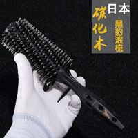 Японские черные леопардовые волосы расчесывают парикмахерские для волос Специальные вьющиеся волосы, расчесываемые высокой температурой, карбонообразированная карбонообразное дерево