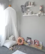 Phòng hộ gia đình cô gái phòng ngủ giường rèm trang trí tường treo sợi cô gái sợi nho giường lưới muỗi 幔 Công chúa miễn phí - Bed Skirts & Valances