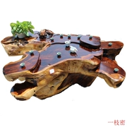 Cây trụ 1277 cây rễ cây bàn trà toàn bộ gốc gỗ khắc bàn trà cánh gà gỗ Trung Quốc đồ nội thất bàn trà văn phòng - Các món ăn khao khát gốc