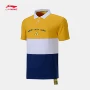 Mùa hè 2019 Li Ning nam tay ngắn Disney Mickey tên chung áo ve áo cotton rộng rãi POLO APLP021 - Áo polo thể thao áo polo trắng