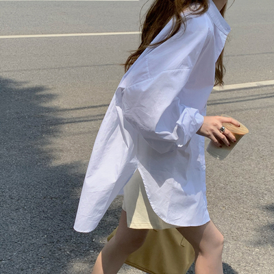 taobao agent Autumn white jacket, plus size, long sleeve
