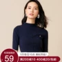 [59 nhân dân tệ] Áo len cổ lọ 5 điểm mới của Shangdu Bila 2018 nữ đáy quần áo len mỏng cổ cao màu rắn áo nữ trung niên