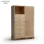 Tủ quần áo mới của Trung Quốc Zen Solid Wood Tủ lưu trữ đơn Tủ màu gỗ Phòng ngủ Cửa đơn Tủ quần áo B & B Nội thất Tùy chỉnh - Nhà cung cấp đồ nội thất nội thất gỗ treo tường