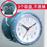 Водонепроницаемая чашка всасывания простота, творческие тихие висящие часы для ванной комнаты кухня влага -защищенные анти -ффо -всасывающие чашки