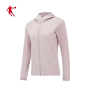 Áo khoác thể thao nữ Jordan mùa hè 2019 mới áo trùm đầu dệt áo gió nữ áo thể thao nữ thể thao - Áo gió thể thao