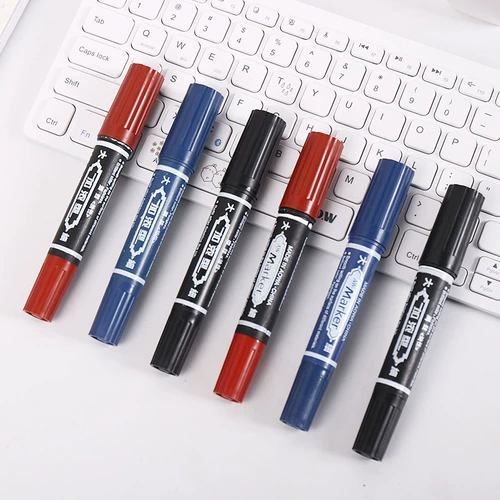 Черный вместительный и большой быстросохнущий маркер, большой лайнер