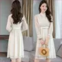 2019 xuân hè mới Hàn Quốc đầm ren ren nữ dài tay áo dài eo thon Một chiếc váy chữ - Sản phẩm HOT shop váy đẹp
