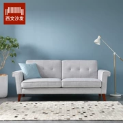 Vải sofa giải trí phòng khách đôi ghế sofa có thể tháo rời và có thể giặt chéo kéo nội thất hiện đại Bắc Âu - Nhà cung cấp đồ nội thất