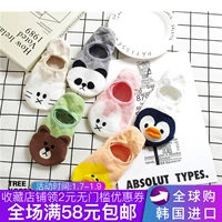 Vớ thuyền, vớ, vớ cotton, vớ nông vô hình, Hàn Quốc nhập khẩu phim hoạt hình stereo kẹo màu vớ thuyền vớ khử mùi chống trượt