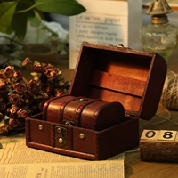 Ретро деревянная коробка, антикварная деревянная коробочка для хранения, коробка для хранения, европейский стиль
