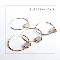 Металлическое японское кольцо, серьги, 99 карат, европейский стиль, в стиле панк, яркий броский стиль